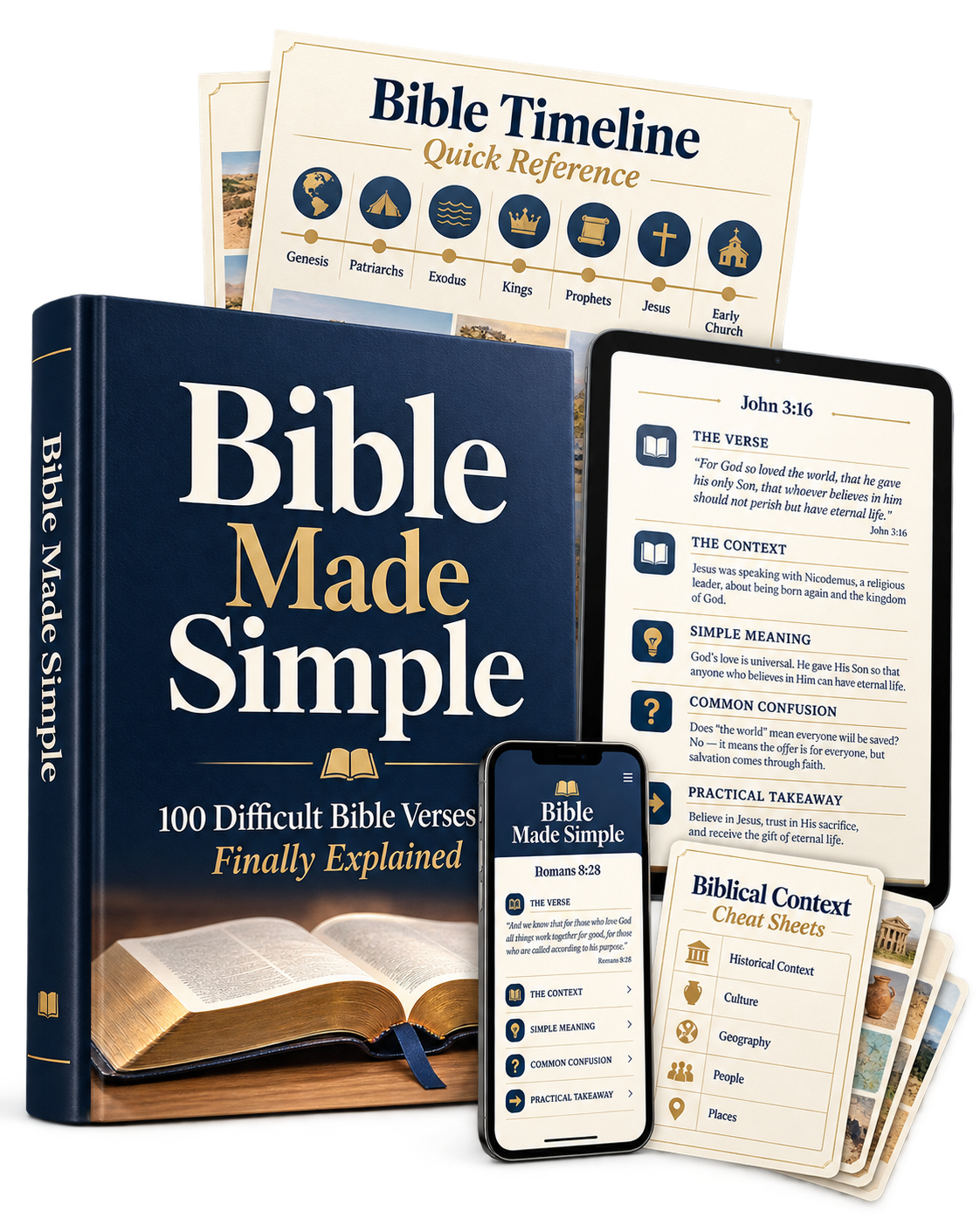 Bible Made Simple — 100 Difficult Bible Verses Finally Explained Complete Digital Bundle